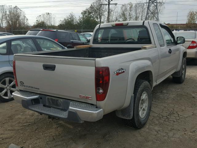 1GTDT19E888129324 - 2008 GMC CANYON SILVER photo 4