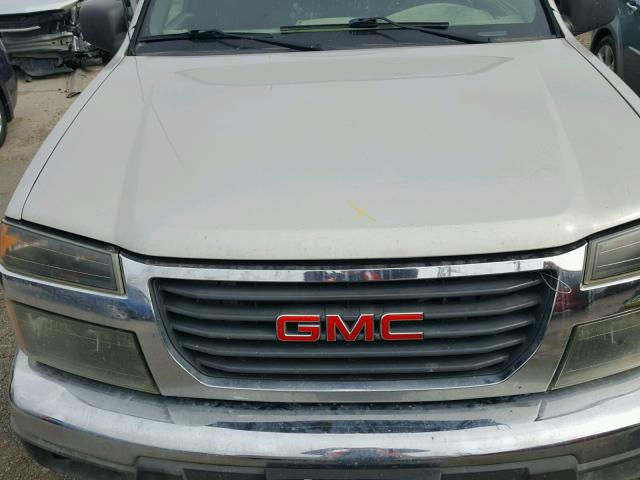 1GTDT19E888129324 - 2008 GMC CANYON SILVER photo 7