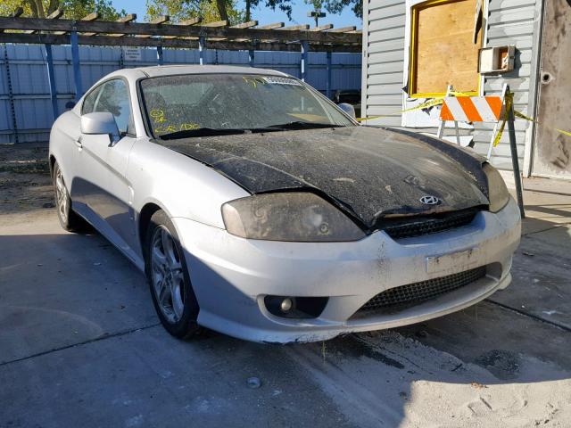 KMHHN65F05U170889 - 2005 HYUNDAI TIBURON GT SILVER photo 1