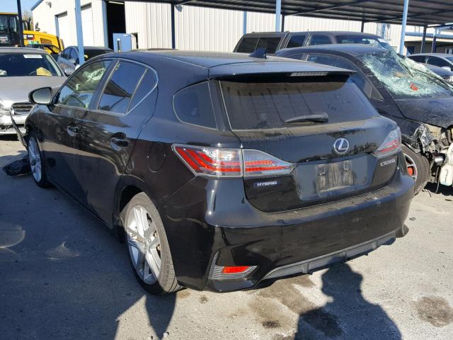 JTHKD5BH5E2190157 - 2014 LEXUS CT 200 BLACK photo 3