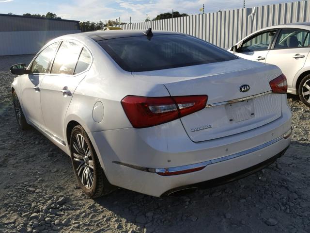 KNALN4D79E5124773 - 2014 KIA CADENZA PR WHITE photo 3