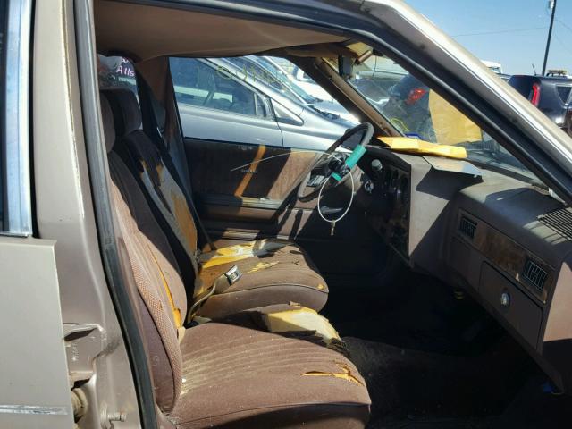 1C4A869X6EW168221 - 1984 BUICK SKYLARK X- BROWN photo 5