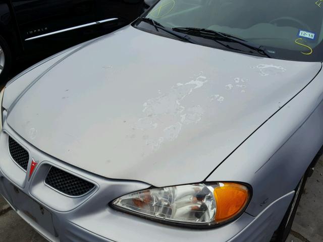 1G2NF52E7YM766309 - 2000 PONTIAC GRAND AM S SILVER photo 9