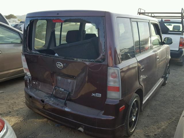 JTLKT324240146783 - 2004 TOYOTA SCION XB Bordeaux Foto 4