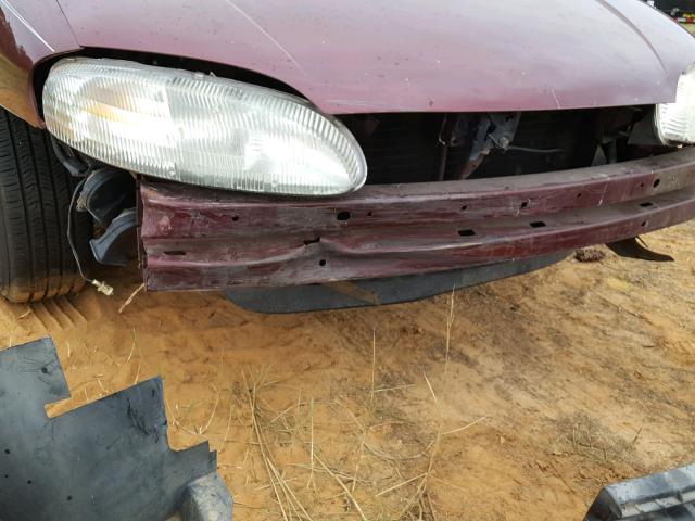 2G1WL52M1W9146476 - 1998 CHEVROLET LUMINA BAS MAROON photo 9