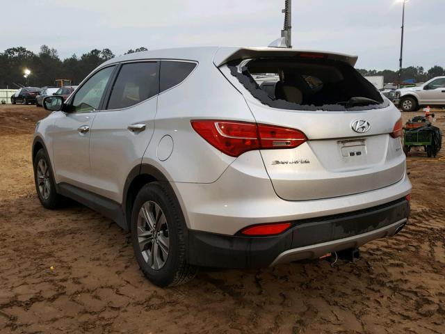 5XYZT3LB4FG249353 - 2015 HYUNDAI SANTA FE S SILVER photo 3