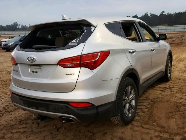 5XYZT3LB4FG249353 - 2015 HYUNDAI SANTA FE S SILVER photo 4