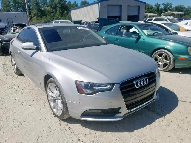 WAULFAFR3DA001079 - 2013 AUDI A5 PREMIUM SILVER photo 1