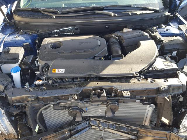 5NPE34AF5HH475052 - 2017 HYUNDAI SONATA SPO BLUE photo 7