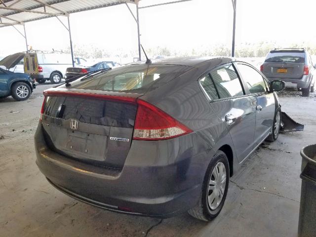 JHMZE2H55AS025937 - 2010 HONDA INSIGHT LX GRAY photo 4