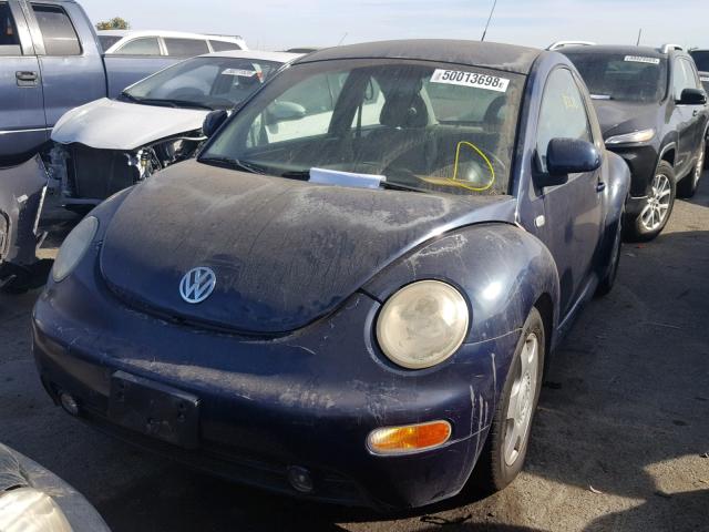 3VWCC21C3XM442770 - 1999 VOLKSWAGEN NEW BEETLE BLUE photo 2