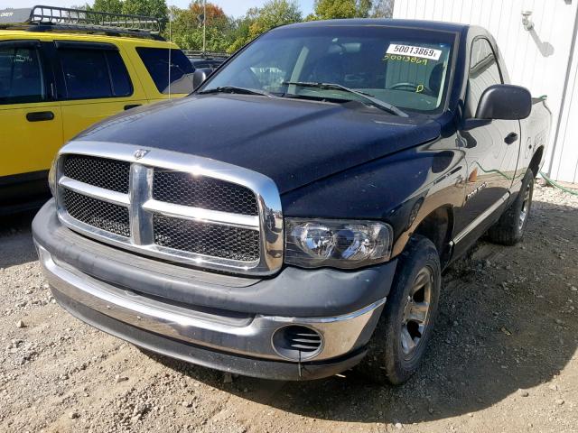 1D7HA16K64J241856 - 2004 DODGE RAM 1500 S BLACK photo 2