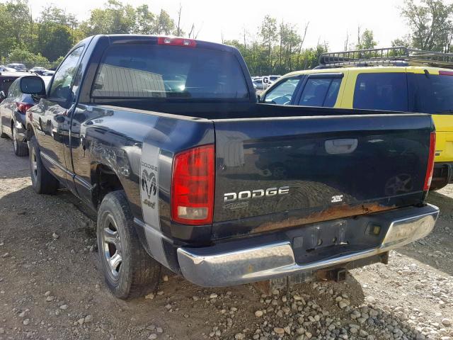 1D7HA16K64J241856 - 2004 DODGE RAM 1500 S BLACK photo 3