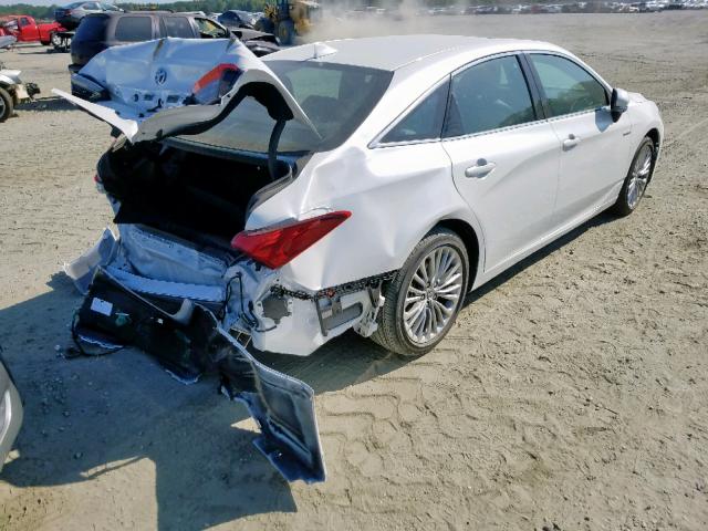 4T1B21FB6KU011531 - 2019 TOYOTA AVALON XLE WHITE photo 4