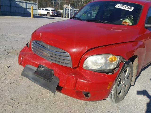 3GNDA13D78S638518 - 2008 CHEVROLET HHR LS Rojo foto 9