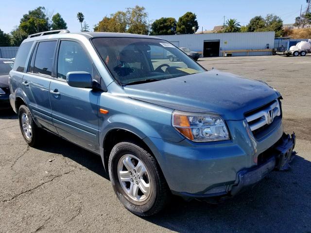 5FNYF18258B021503 - 2008 HONDA PILOT VP TURQUOISE photo 1