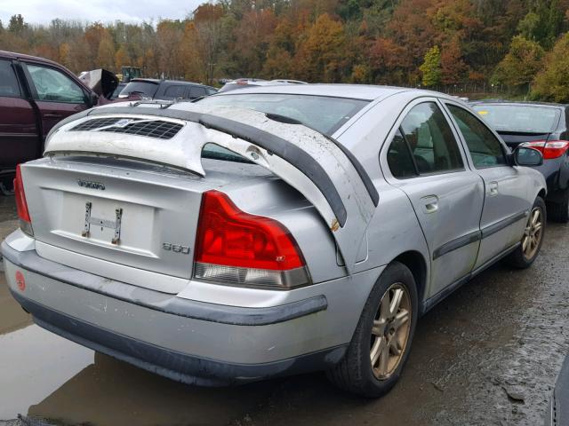 YV1RS61R622186324 - 2002 VOLVO S60 GRAY photo 4