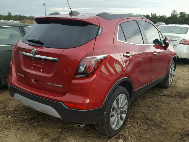 KL4CJASB4HB158804 - 2017 BUICK ENCORE PRE RED photo 4