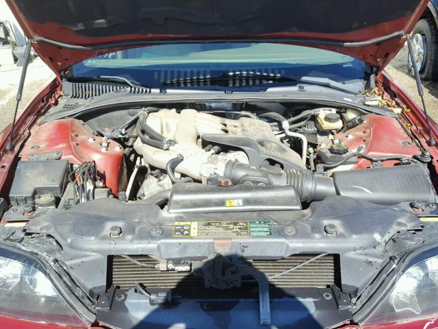 1LNHM86S15Y611030 - 2005 LINCOLN LS BURGUNDY photo 7