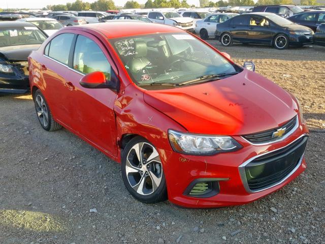 1G1JF5SBXH4116270 - 2017 CHEVROLET SONIC PREM RED photo 1