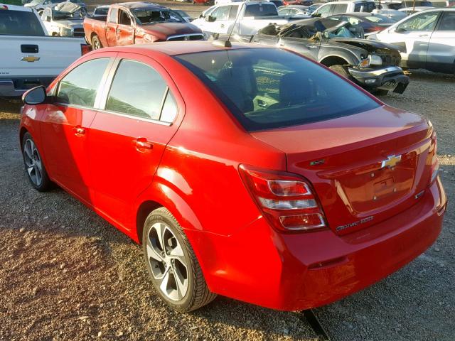 1G1JF5SBXH4116270 - 2017 CHEVROLET SONIC PREM RED photo 3