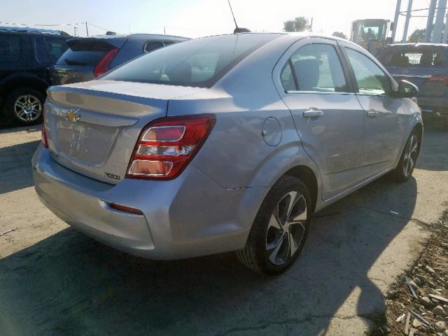 1G1JF5SB7K4125743 - 2019 CHEVROLET SONIC PREM SILVER photo 4