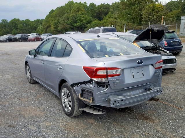 4S3GKAA68H3619442 - 2017 SUBARU IMPREZA SILVER photo 3