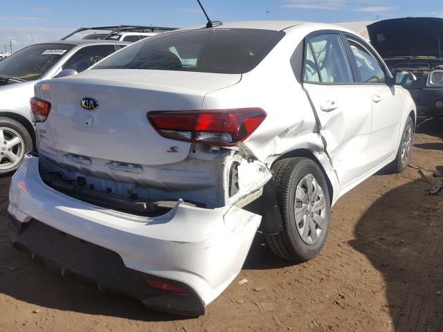 3KPA24AB0JE066661 - 2018 KIA RIO LX WHITE photo 4