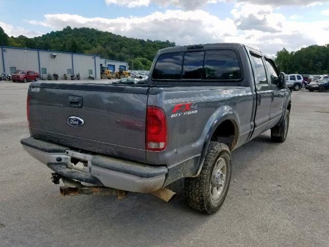 1FTWW31P45EC59705 - 2005 FORD F350 SRW S GRAY photo 4