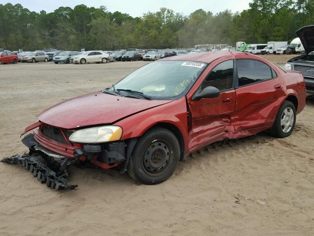 1B3EL46X26N167241 - 2006 DODGE STRATUS SX RED photo 2