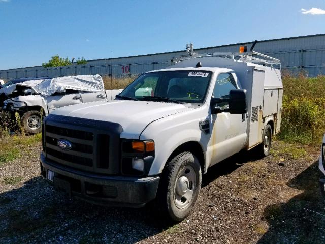 1FDWF30588EE39222 - 2008 FORD F350 SRW S WHITE photo 2