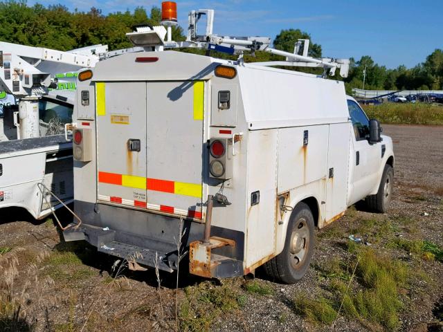 1FDWF30588EE39222 - 2008 FORD F350 SRW S WHITE photo 4