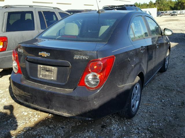 1G1JA5SH2F4137338 - 2015 CHEVROLET SONIC LS BLACK photo 4