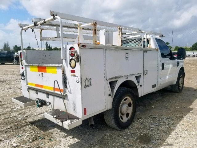 1FDWF30518EC54669 - 2008 FORD F350 SRW S WHITE photo 4