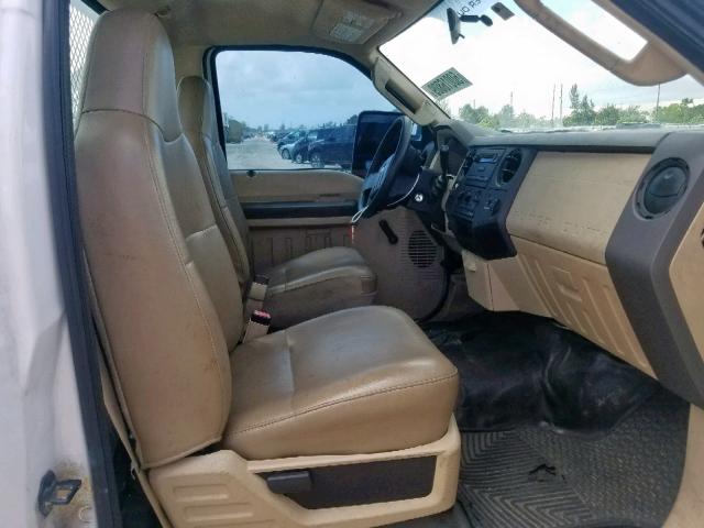 1FDWF30518EC54669 - 2008 FORD F350 SRW S WHITE photo 5