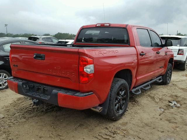 5TFDW5F11HX599636 - 2017 TOYOTA TUNDRA CRE RED photo 4