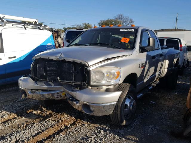 3D7MX48A58G102845 - 2008 DODGE RAM 3500 S SILVER photo 2