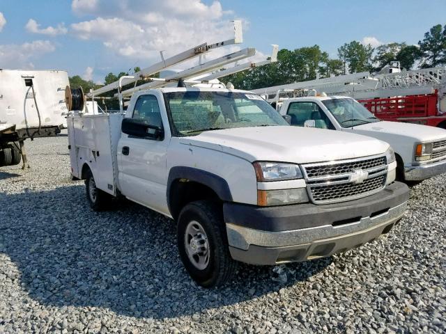 1GBHC24U45E293631 - 2005 CHEVROLET SILVERADO WHITE photo 1