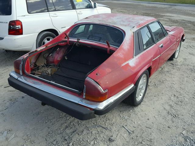 SAJNY584XKC162000 - 1989 JAGUAR XJS RED photo 4