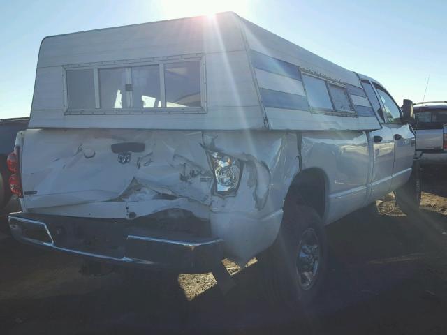 3D7KS28C67G725112 - 2007 DODGE RAM 2500 S WHITE photo 4