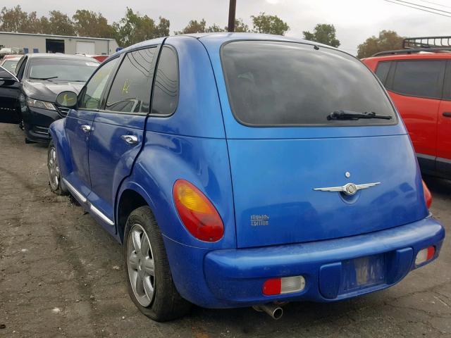 3C4FY58B44T332196 - 2004 CHRYSLER PT CRUISER BLUE photo 3