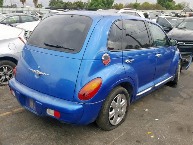 3C4FY58B44T332196 - 2004 CHRYSLER PT CRUISER BLUE photo 4