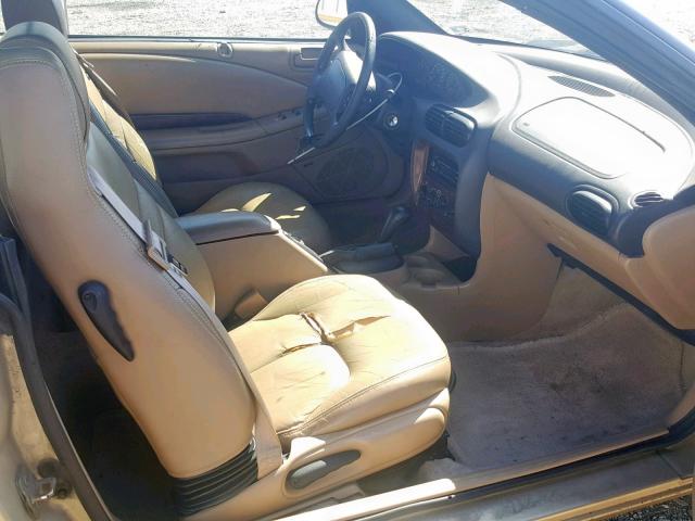 3C3EL55H8WT314889 - 1998 CHRYSLER SEBRING JX GOLD photo 5