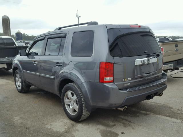 5FNYF3H75BB024996 - 2011 HONDA PILOT EXLN GRAY photo 3