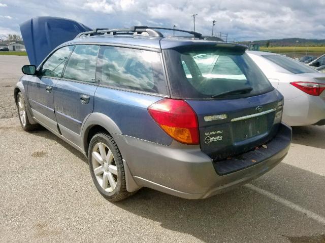 4S4BP61C167359000 - 2006 SUBARU LEGACY OUT BLUE photo 3