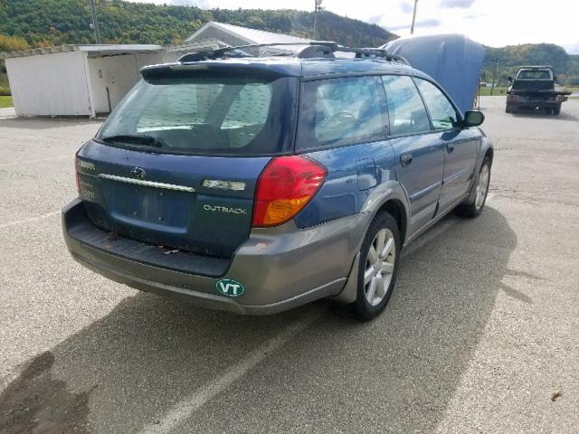 4S4BP61C167359000 - 2006 SUBARU LEGACY OUT BLUE photo 4