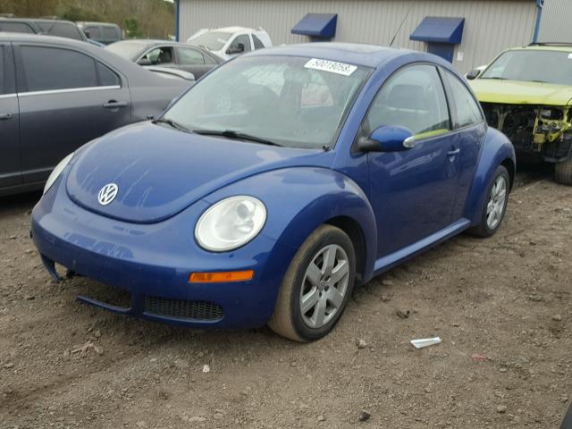 3VWRW31C77M519342 - 2007 VOLKSWAGEN NEW BEETLE BLUE photo 2