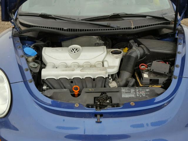 3VWRW31C77M519342 - 2007 VOLKSWAGEN NEW BEETLE BLUE photo 7