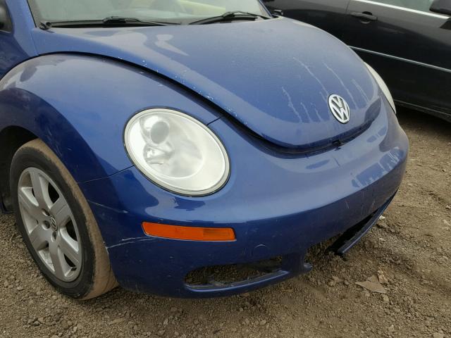 3VWRW31C77M519342 - 2007 VOLKSWAGEN NEW BEETLE BLUE photo 9