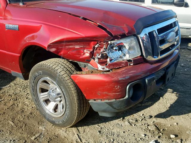 1FTZR44U28PA05611 - 2008 FORD RANGER SUP RED photo 9